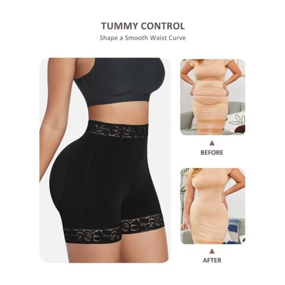 NWT Black Butt Lifter Shapewear Hip Enhancer Tummy Control Multiple Sizes - Picture 4 of 6